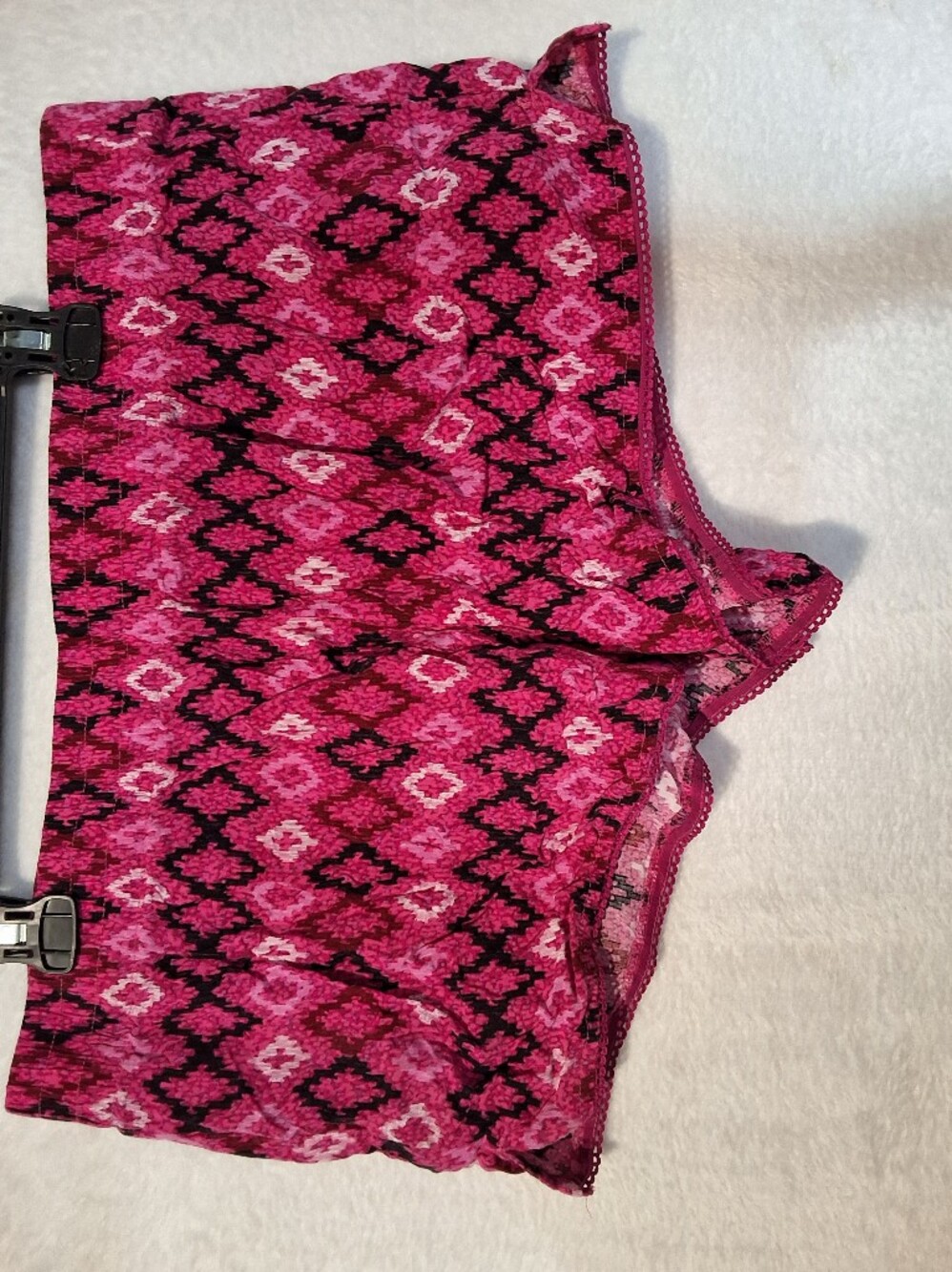 Secret Treasures Pink and Black Abstract Sleep Shorts
